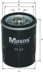 TF27 MFILTER Фільтр масляний двигуна MAZDA, MITSUBISHI (вир-во M-FILTER)