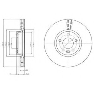 ДИСК ТОРМОЗНОЙ BG9106 DELPHI