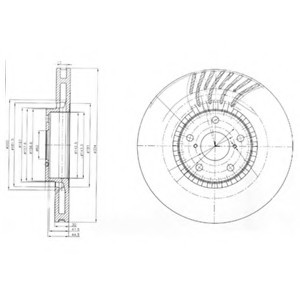 Тормозной диск BG9012 DELPHI