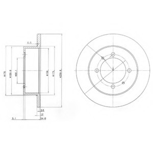 Фото тормозной диск BG3609 DELPHI BG3609 DELPHI BG3609 DELPHI Тормозной диск BG3609 DELPHI