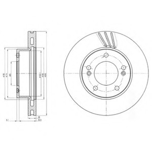 Фото тормозной диск BG4207 DELPHI BG4207 DELPHI BG4207 DELPHI Тормозной диск BG4207 DELPHI