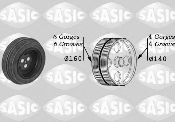 2150028 SASIC Шкив коленвала 2150028 SASIC