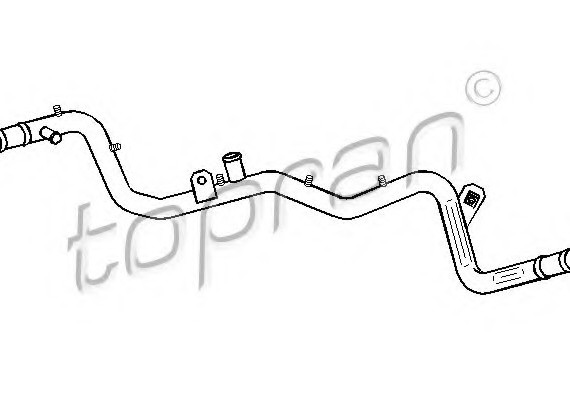 100258 TOPRAN (Germany) Патрубок радіатора