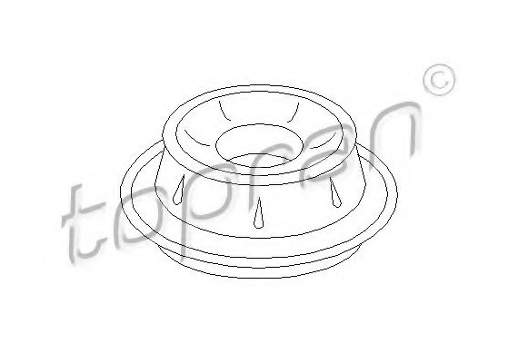 102791 TOPRAN (Germany) Опора амортизатора перед. с подшипником