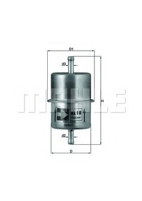 KL18 KNECHT Фільтр паливний KL18 KNECHT