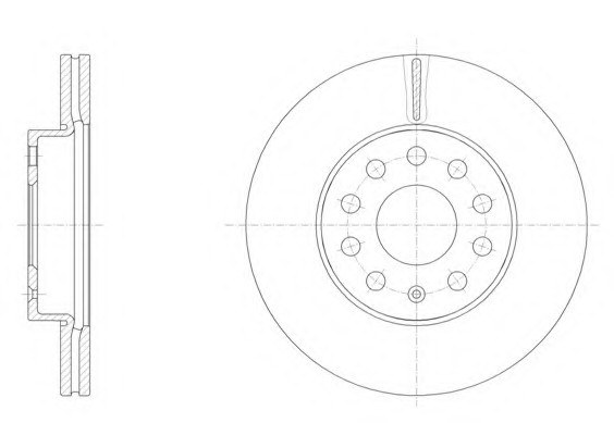 Диск гальмвний 6158610 REMSA