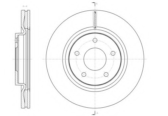 Диск гальмвний 6158010 REMSA