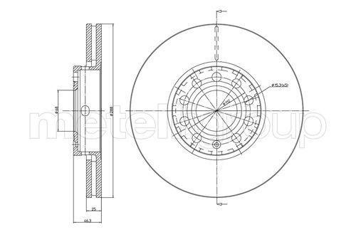 800262C CIFAM Тормозной диск 800262C CIFAM