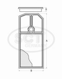 SB2281 SCT Фильтр воздушный SB2281 SCT