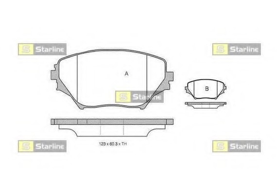 BDS832P Starline Автодеталь BDS832P STARLINE