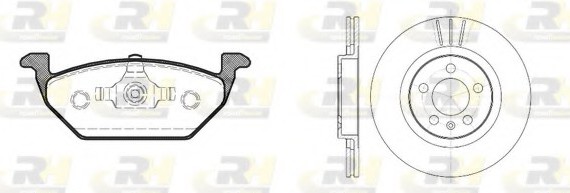 863300 ROADHOUSE Гальмівний комплект (Диски RH 6546.10 + Колодки RH 2633.20) ROADHOUSE
