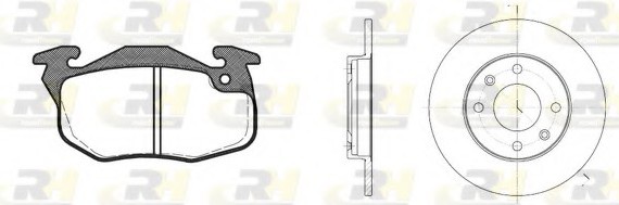 819203 ROADHOUSE Гальмівний комплект (Диски RH 6130.00 + Колодки RH 2192.12) ROADHOUSE