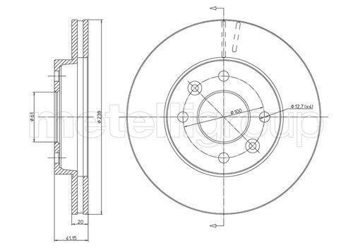 Фото тормозной диск 800110 CIFAM 800110 CIFAM 800110 CIFAM Тормозной диск 800110 CIFAM
