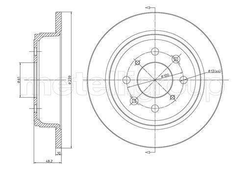 800267 CIFAM Тормозной диск 800267 CIFAM