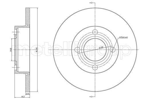 800062 CIFAM Тормозной диск 800062 CIFAM