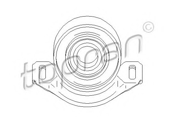 400081 TOPRAN (Germany) Опора карданного валу