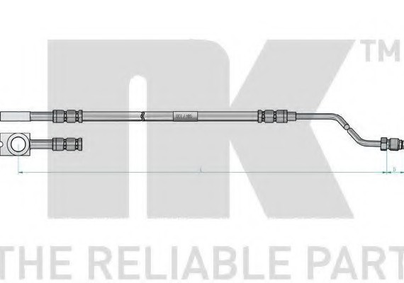 8547115 NK Шланг тормозной 8547115 NK