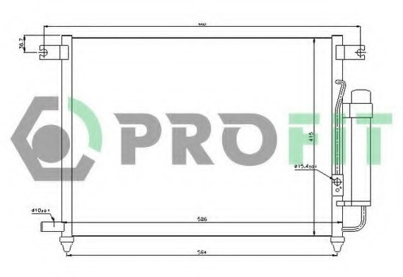 PR1703C1 PROFIT Конденсер кондиціонера