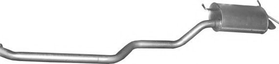 1001 POLMOstrow Глушник задн. Hyundai SANTA FE I (SM) (2000-06)(вир-во Polmostrow)