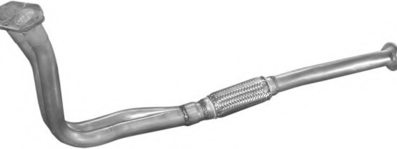 17522 POLMOstrow Глушитель, алюм. сталь, передн. часть Opel Vectra A 1.7D 92-95 (17.522) Polmostrow