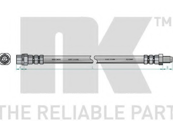 851522 NK Шланг тормозной 851522 NK