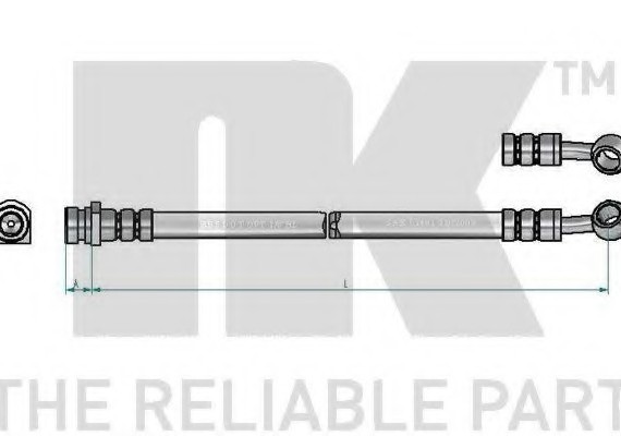 853493 NK Шланг тормозной 853493 NK