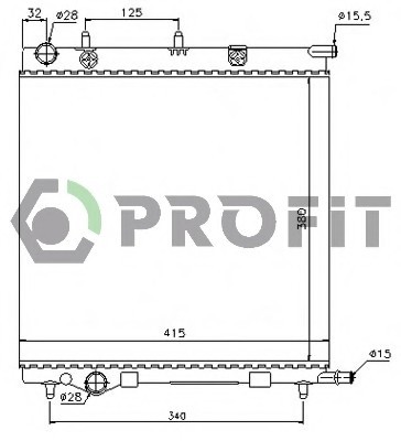 PR0524A1 PROFIT Радиатор PR0524A1 PROFIT