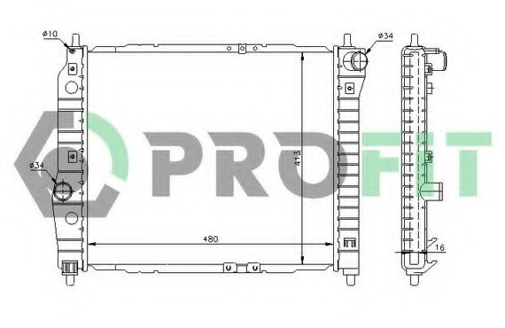 PR1703A2 PROFIT Радіатор охолоджування