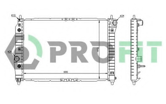 PR1703A3 PROFIT Радиатор PR1703A3 PROFIT