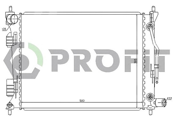 PR1804A5 PROFIT Радіатор охолоджування