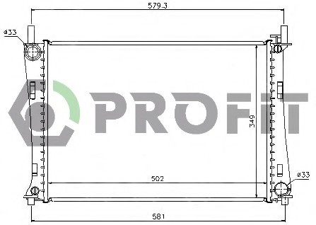 PR2562A3 PROFIT Радіатор охолоджування
