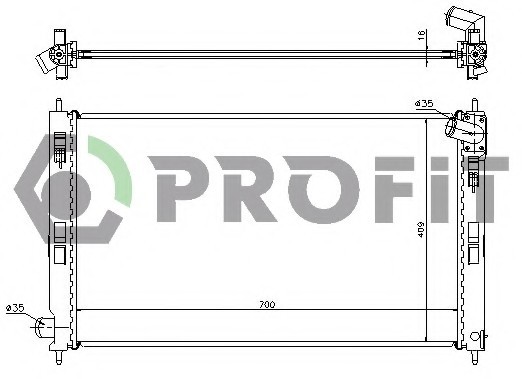 PR4010A2 PROFIT Радиатор PR4010A2 PROFIT