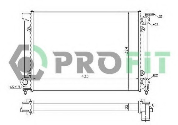 PR9521A2 PROFIT Радиатор PR9521A2 PROFIT