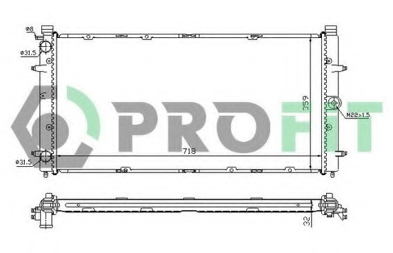 PR9558A1 PROFIT Радіатор охолоджування
