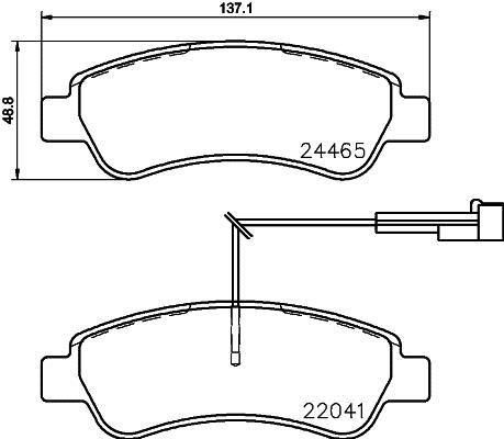 P61125 BREMBO (Германия) Гальмівні колодки дискові BREMBO