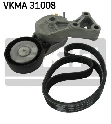 VKMA31008 SKF Комплект поліклиновий (ремінь+ролики) SKF