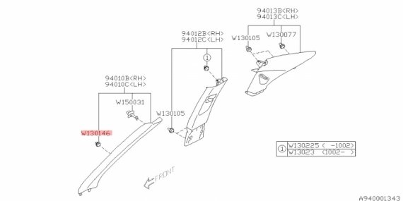 909130146 SUBARU КЛИПСА 909130146 SUBARU