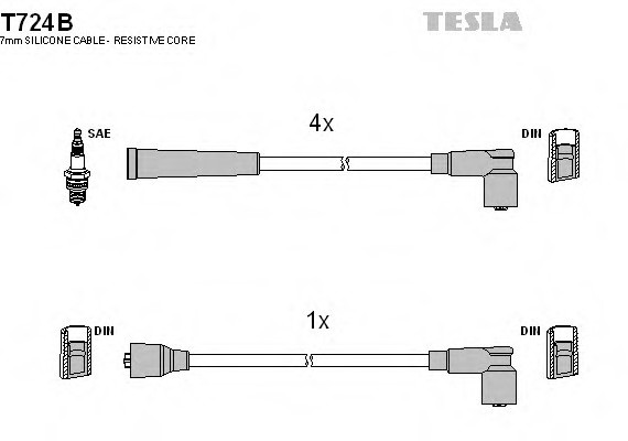 T724B TESLA (Чехия) Автодеталь T724B TESLA