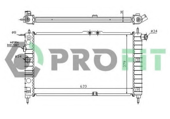 PR1105A1 PROFIT Радіатор охолоджування