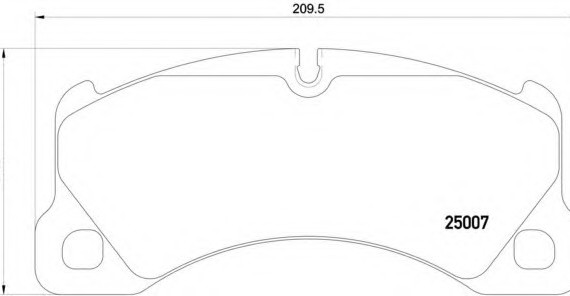 P65021 BREMBO (Германия) Гальмівні колодки дискові BREMBO