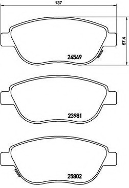 P23153 BREMBO (Германия) Запчасть P23153 BREMBO