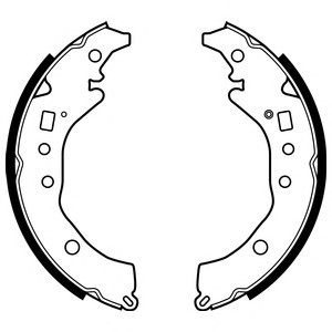 LS2079 DELPHI Комплект гальмівних колодок з 4 шт. барабанів
