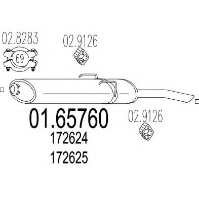 0165760 MTS(Италия) Автодеталь 0165760 MTS