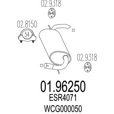 0196250 MTS(Италия) ГЛУШНИК 0196250 MTS