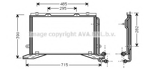 MSA5268 AVA COOLING AVA MSA5268_=8FC 351 038-501=MS5268=NS94567 [2108300670] !радиатор конд. \ MB W210 2.5TD-3.2CDi 96-02