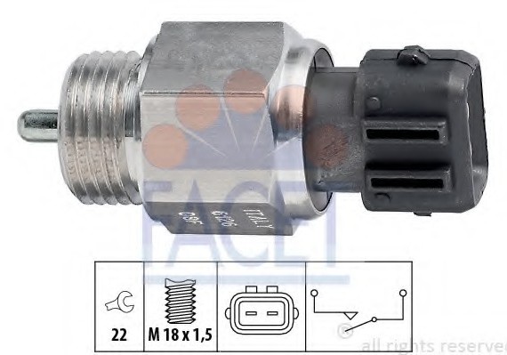 76126 FACET Датчик заднього ходу SEAT: CORDOBA (6K2/C2) 1.0 CL/1.3/1.4 i/1.6 i/1.8 i/1.8 i 16V/2.0 i/2.0 i 16V 93