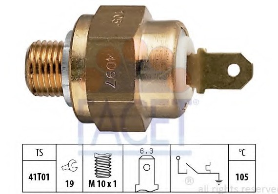 74097 FACET Датчик температури охолоджувальної рідини VW: LT 28-35 I з бортовою платформою/ходова частина (281-363)