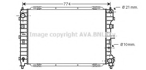FD2375 AVA COOLING Радиатор системы охлаждения FORD: MAVERICK 2.0 16V 01 - \ MAZDA: TRIBUTE (EP) 2.0/2.0 4WD 00 -