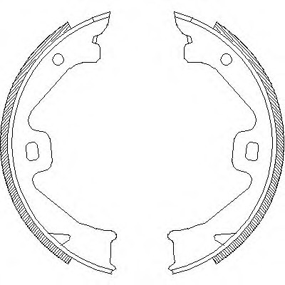 470400 Remsa 4704.00_=688sbs=fsb633 !колодки барабанні ручника rover-austin 75 all 99>mg zt all 01>