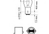 12499LLECOB2БЛ PHILIPS (Япония) Лампа накаливания P21/5W12V 21/5W BAY15d LongerLife EcoVision (2шт) (пр-во Philips) (фото 2)